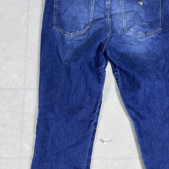 Guess Women's Sexy Curve Skinny Jeans Blue Denim Stretch Mid-Rise Logo 30 RG - Picture 6 of 16